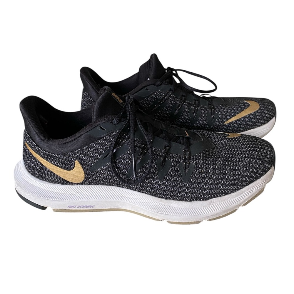 Nike Black and Gold Running Shoes